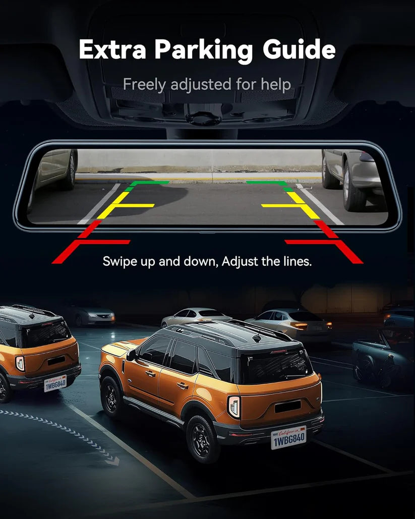 WolfBox 4K Mirror Dash Cam