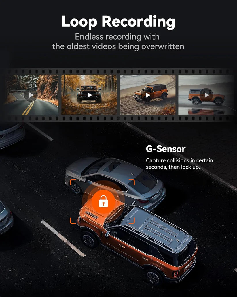 WolfBox 4K Mirror Dash Cam